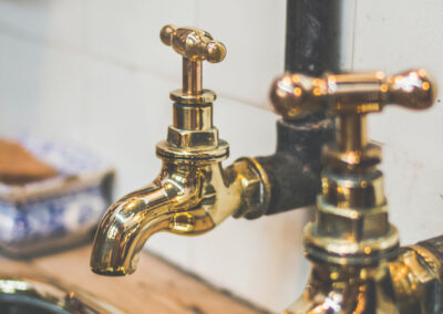 Image of vintage tap over a sink